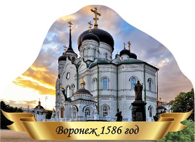 Табличка фигурная - ВОРОНЕЖ - 300 х 420мм, ПВХ-3мм