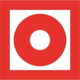 F10nf  Кнопка включения установок пожарной автоматики наклейка фотолюминесцентная