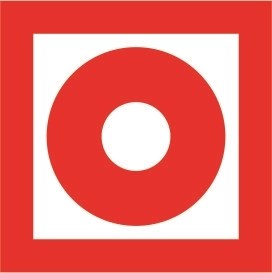 F10t Кнопка включения установок пожарной автоматики табличка ПВХ-2мм