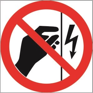 Р09t Запрещается прикасаться. Корпус под напряжением табличка ПВХ-2мм