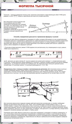 Стенд Формула тысячной 700 х 1200 ПВХ-  3мм