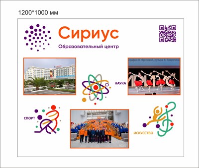 Стенд Сириус пластик 3 мм 1000 х 1200 мм