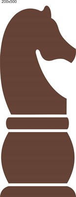 Стенд Конь пластик 3 мм 500 х 200 мм