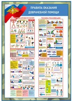 Баннер Правила оказания доврачебной помощи 700 х 1000 мм ОБЗР24