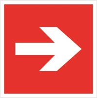 F01-01nf  Направляющая стрелка наклейка фотолюминесцентная