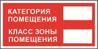 А28t Категория помещения Класс зоны помещения табличка ПВХ-2мм