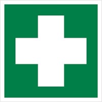 ЕС01tf  Аптечка первой медицинской помощи - табличка фотолюминесцентная  ПВХ-2мм
