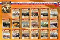 Стенд Дни Воинской Славы России 1500 х 1000 пластик 3мм 05255