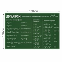 Логарифм стенд размер 1500 х 1000 пластик 3 мм