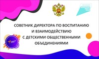 Табличка Советник директора по воспитанию 300 х 180 мм пластик 3 мм