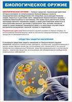 Стенд "Биологическое оружие" формат А2  594 х 420 пластик 3мм