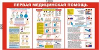 Стенд "Первая доврачебная помощь - переломы, травмы конечностей" размер 1200 х 600 пластик 3 мм 05092