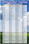 Стенд Английский язык неправильные глаголы размер 600 х 900 пластик 3 мм 05321 - фото 10062