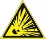 W02t Знак безопасности взрывоопасно табличка ПВХ-2мм