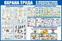 Стенд Охрана труда в монолитном строительстве размер 1500 х 1000 пластик 3 мм
