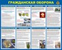 Стенд Гражданская оборона размер 1200 х 1000 пластик 3 мм