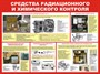 Стенд Средства радиационного и химического контроля размер 1200 х 1000 пластик 3 мм