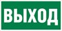 Е 22 Указатель выхода размер 300 х 150 фотолюминесцентная табличка пластик 2 мм