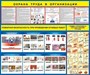 Стенд Охрана труда в организации размер 1200 х 1000 пластик 3 мм