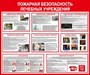 Стенд Пожарная безопасность лечебных учреждений размер 1200 х 1000 пластик 3 мм