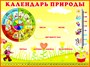 Календарь природы стенд 800 х 600 пластик 3 мм