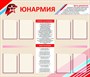 Юнармия стенд размер 1400 х 1200 карманы А4 8шт пластик 3 мм Ю5 - фото 5204