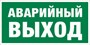 Е 35 Указатель аварийного выхода размер 300 х 150 фотолюминесцентная наклейка