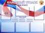 Стенд Классный уголок с синей окантовкой карманов размер 1000 х 750 пластик 3 мм с карманами А4 6шт 05164 - фото 6174