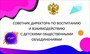 Табличка Советник директора по воспитанию 300 х 180 мм пластик 3 мм