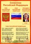 Стенд Символика Российской Федерации 500 х 700 пластик 3 мм РФ04 - фото 6510