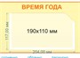 Стенд "Уголок природы" 600 х 900 пластик 3мм, карманы А4-2шт.. карман 190 х 110 мм -1шт. 27111
