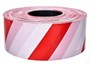 Лента оградительная 500 п.м.,75мм, Бело-красная 8000