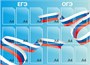 Комплект стендов "Уголок безопасности; готовимся к ГИА"  3750 х 1100, ПВХ-3мм, карманы А4-45шт. (состоит из 5-ти стендов) ШИ29